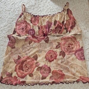 Cinema Etoile Rose Camisole Top